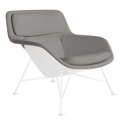 Striad Lounge Low Back Chair, Wire Base