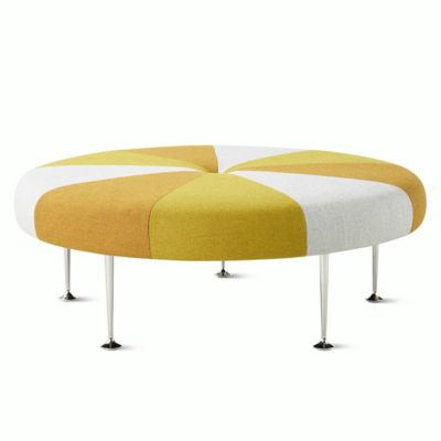 Girard Wheel Ottoman