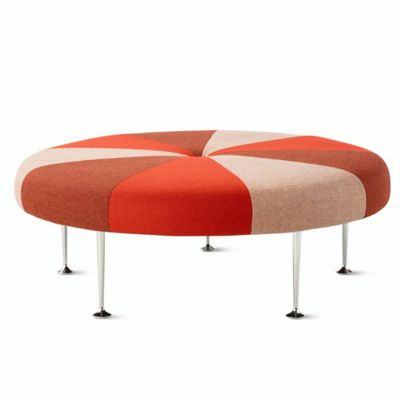 Girard Wheel Ottoman