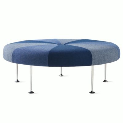 Girard Wheel Ottoman