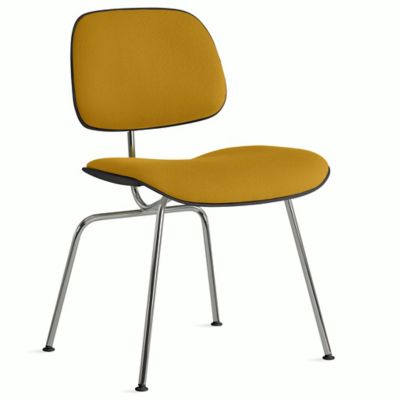 Eames Upholstered Molded Plastic Dining Chair