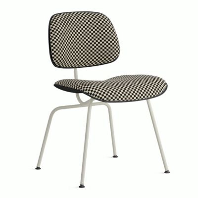 Eames Upholstered Molded Plastic Dining Chair