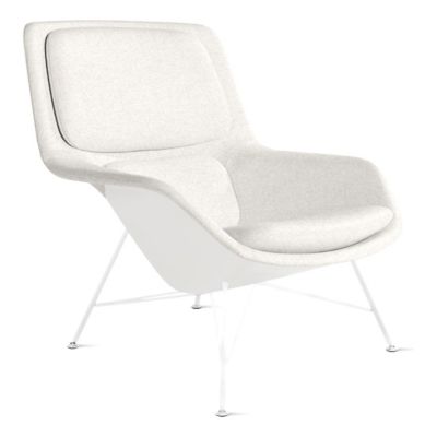 Striad Lounge Mid Back Chair, Wire Base