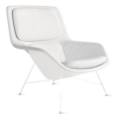 Striad Lounge Mid Back Chair, Wire Base