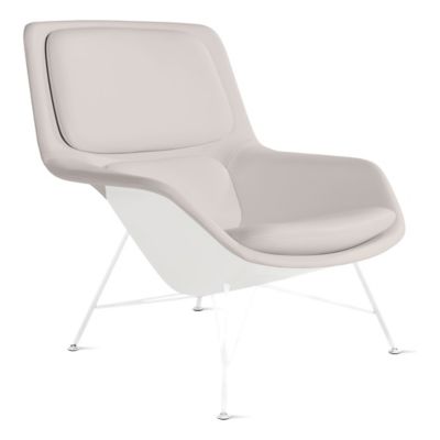 Striad Lounge Mid Back Chair, Wire Base