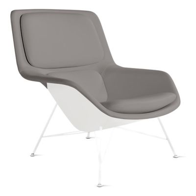 Striad Lounge Mid Back Chair, Wire Base