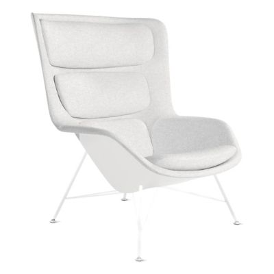 Striad Lounge High Back Chair, Wire Base