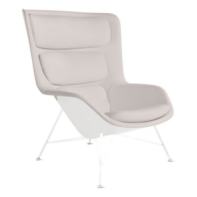 Striad Lounge High Back Chair, Wire Base
