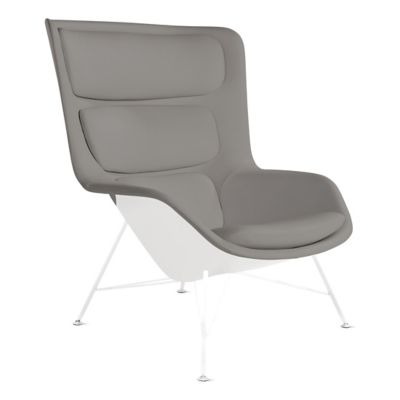 Striad Lounge High Back Chair, Wire Base