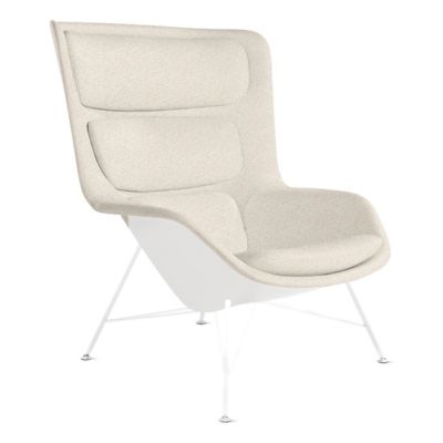 Striad Lounge High Back Chair, Wire Base