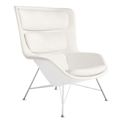 Striad Lounge High Back Chair, Wire Base