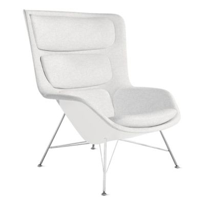 Striad Lounge High Back Chair, Wire Base