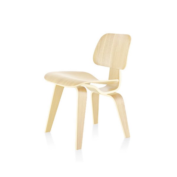 Eames Molded Plywood Dining Chair with Wood Legs