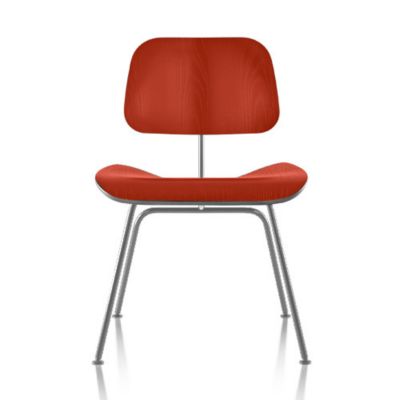 Eames Molded Plywood Dining Chair with Metal Legs