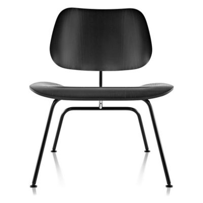 Eames Molded Plywood Lounge Chair with Metal Legs