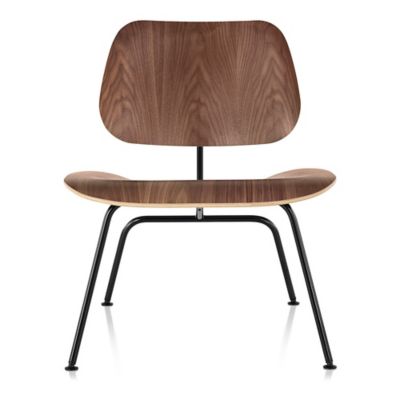 Eames Molded Plywood Lounge Chair with Metal Legs