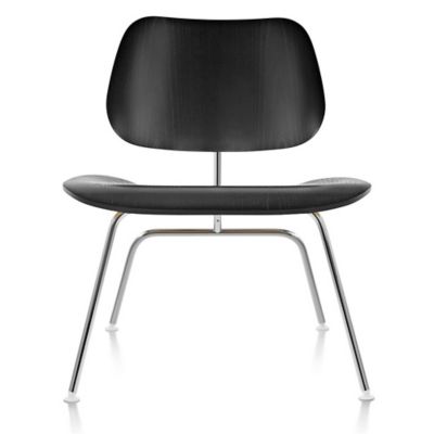 Eames Molded Plywood Lounge Chair with Metal Legs