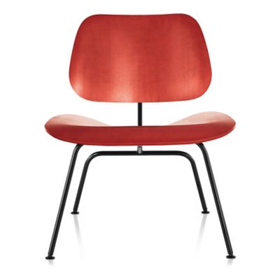 Eames Molded Plywood Lounge Chair with Metal Legs