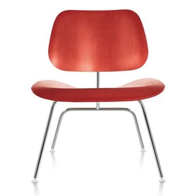 Eames Molded Plywood Lounge Chair with Metal Legs