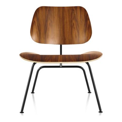 Eames Molded Plywood Lounge Chair with Metal Legs