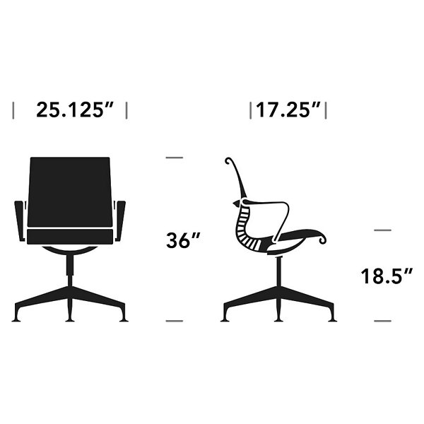 Setu Multipurpose Chair, 4-Star Fixed Base