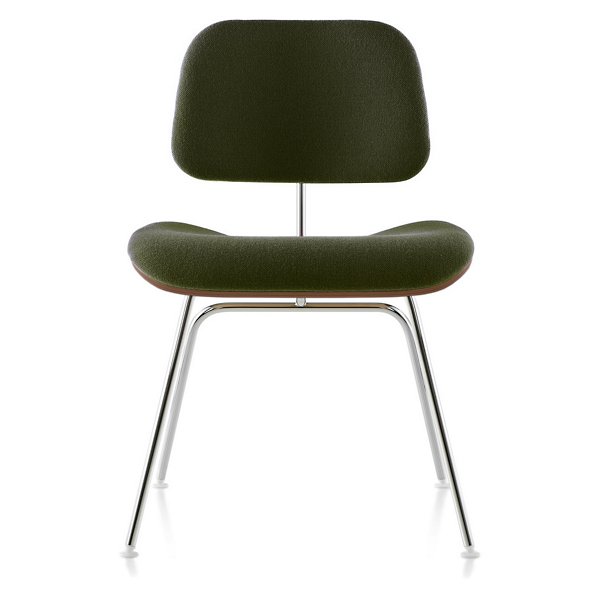 Eames Molded Plywood Dining Chair With, Metal Cushioned Dining Chairs