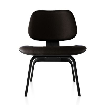 Eames Molded Plywood Lounge Chair with Wood Legs, Upholstered