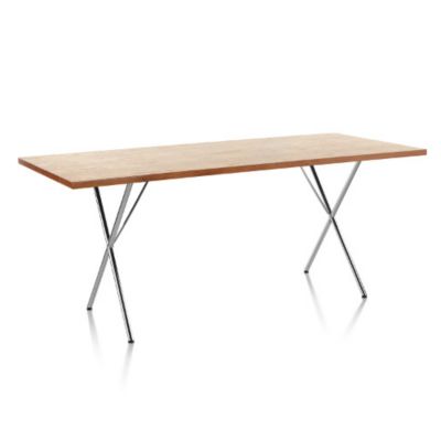 Nelson X-Leg Table with Veneer Top