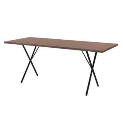 Nelson X-Leg Table with Veneer Top