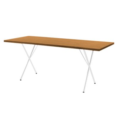 Nelson X-Leg Table with Veneer Top