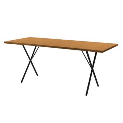 Nelson X-Leg Table with Veneer Top