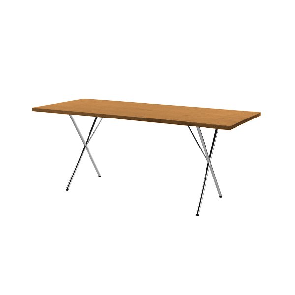 Nelson X-Leg Table with Veneer Top