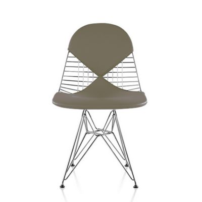 Eames Wire Chair with Leather Seat/Back