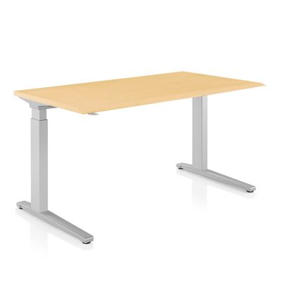 Renew Sit To Stand Desk, C Foot - Veneer Top