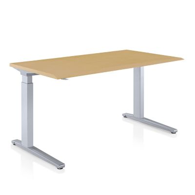 Renew Sit To Stand Desk, C Foot - Veneer Top