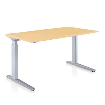 Renew Sit To Stand Desk, C Foot - Veneer Top