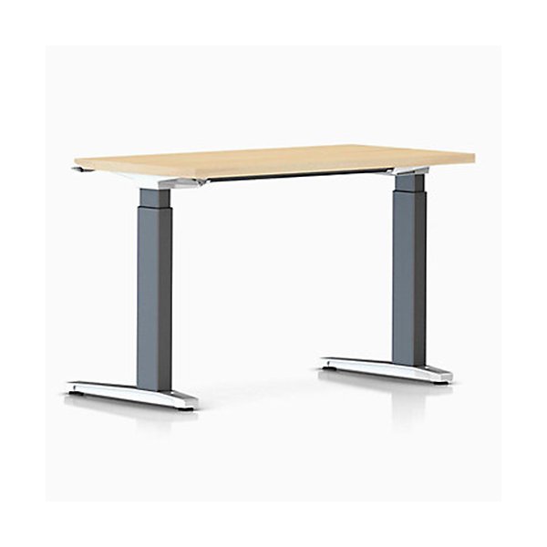 Renew Sit To Stand Desk, C Foot - Veneer Top