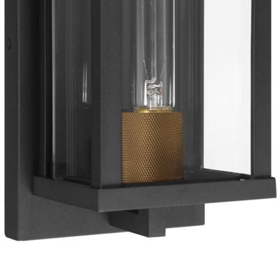 Shown in Textured Black finish, unlit, Detail shot