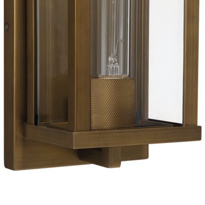 Shown in Aged Brass finish, unlit, Detail shot