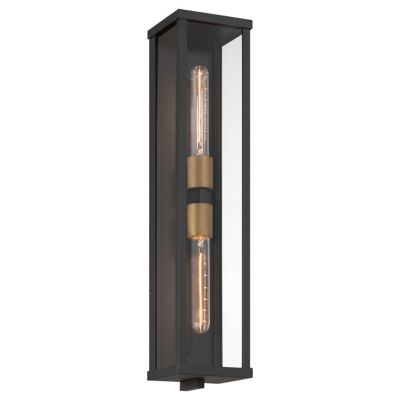 Faraday Tall 2-Light Outdoor Wall Sconce