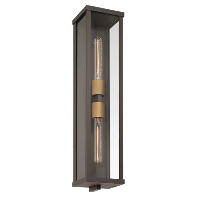 Faraday Tall 2-Light Outdoor Wall Sconce