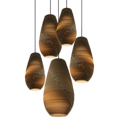 Scraplights Cluster Circular Drop Multi-Light Pendant