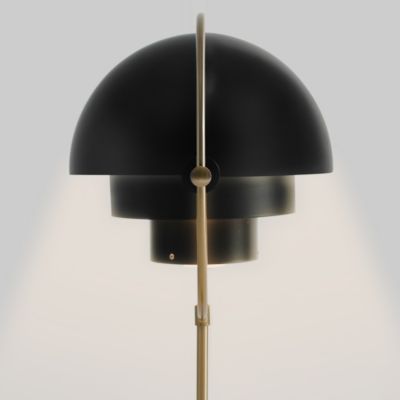 Shown in Black/Brass finish, Detail view