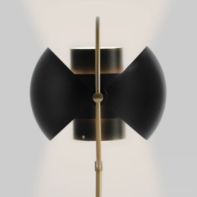 Shown in Black/Brass finish, Detail view