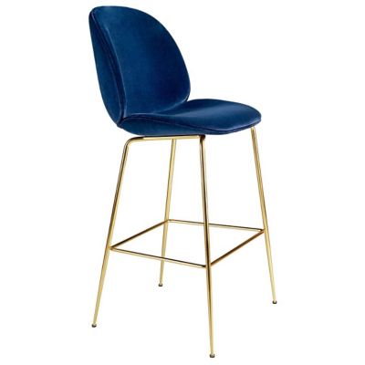 Beetle Upholstered Barstool Conic Base