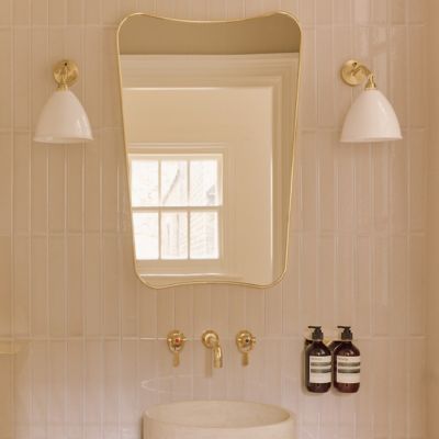 Shown in Brass finish, in use