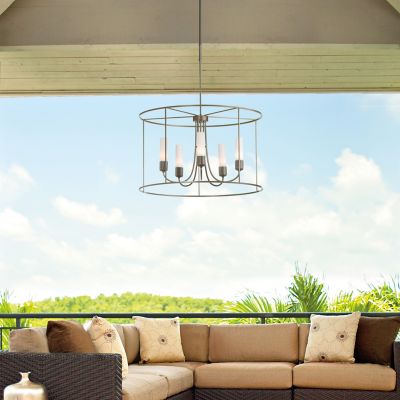 Portico Drum Outdoor Pendant