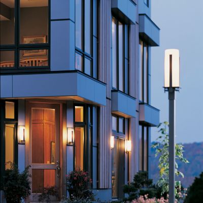 Forged Vertical Bars Coastal Outdoor Postmount