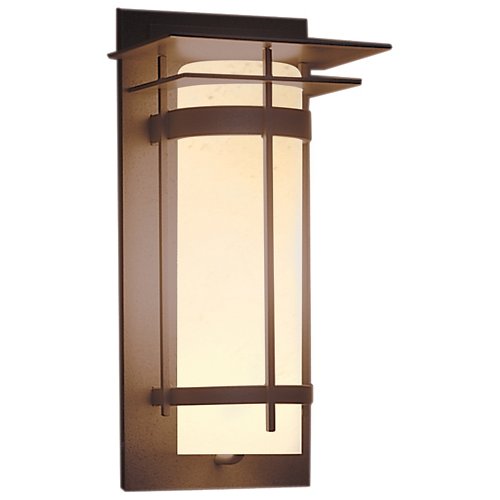 Banded Coastal Outdoor Sconce w/ Top (St/Ma/M/I) – OPEN BOX