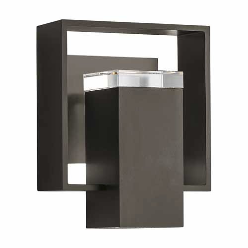 Shadow Box Outdoor Wall Sconce (Dark Smoke/Stand) - OPEN BOX